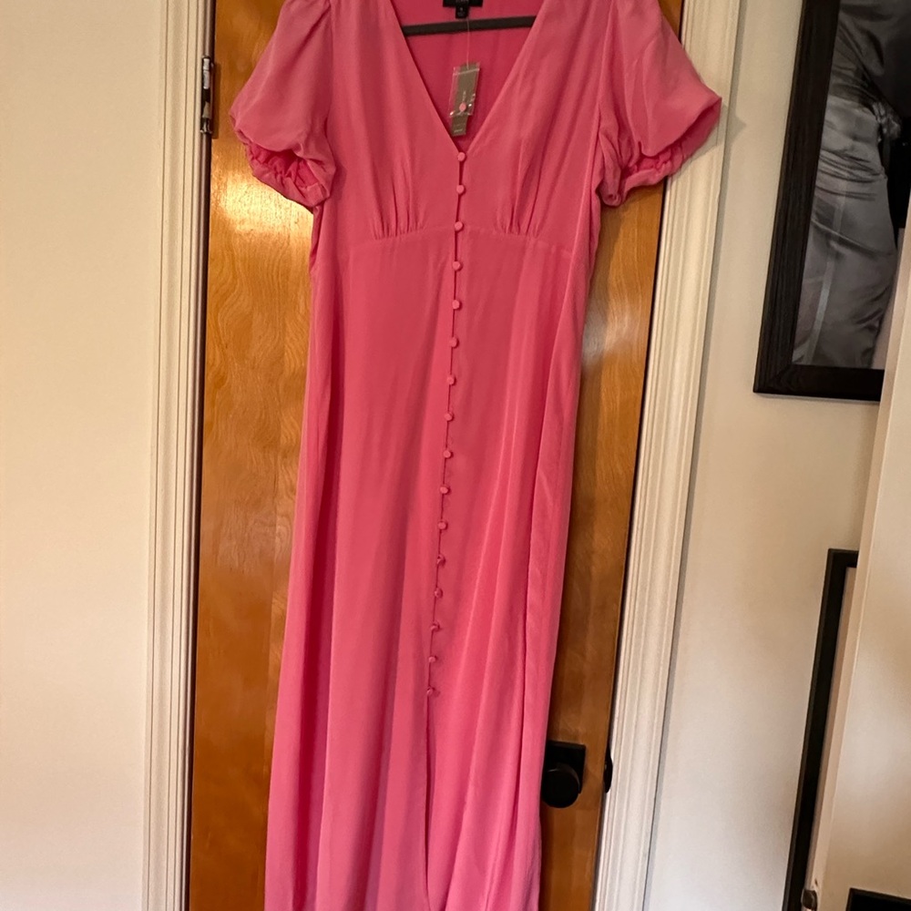 NWT jcrew Pink Button-Down Dress